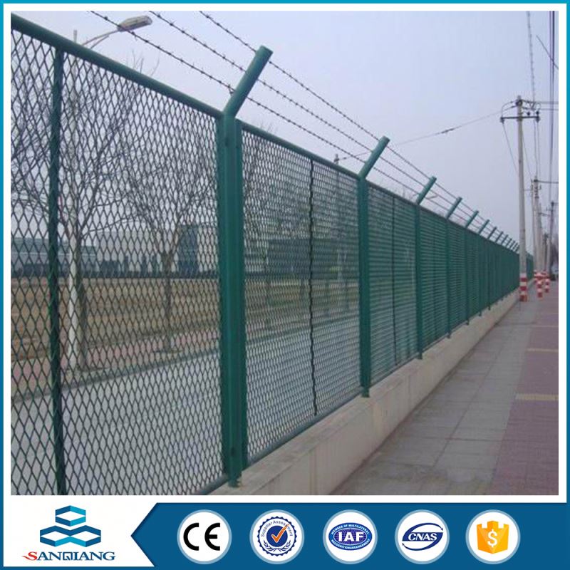 anti climb hot-dipped galvanized security cheap expanded steel fence
