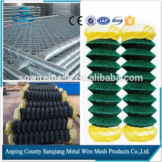 lower price with high quality hot dip galvanized chain link fence /electro galvanized chain link mesh