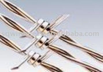 galvanized barbed wire mesh/prong wire mesh