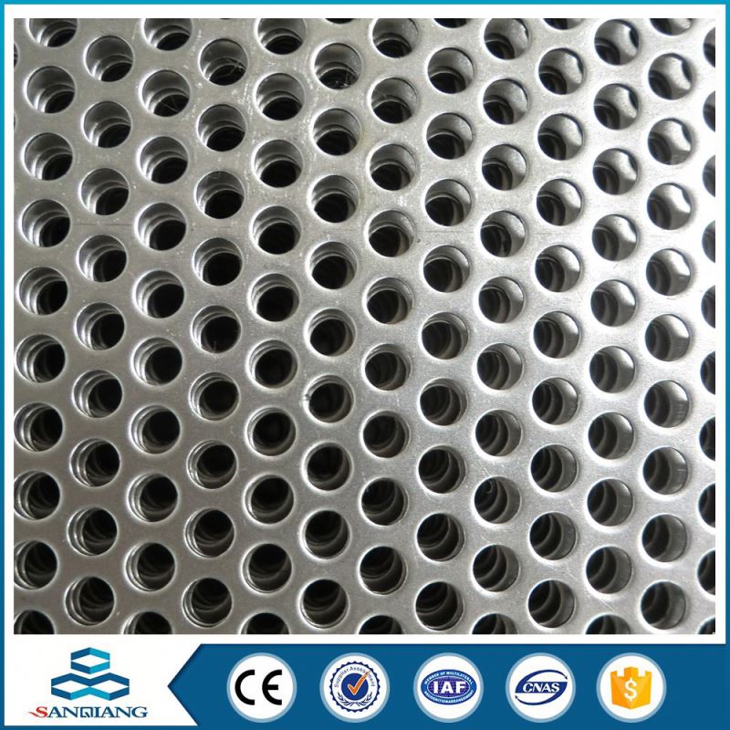 galvanized circle perforated metal sheet low price for dustbin container