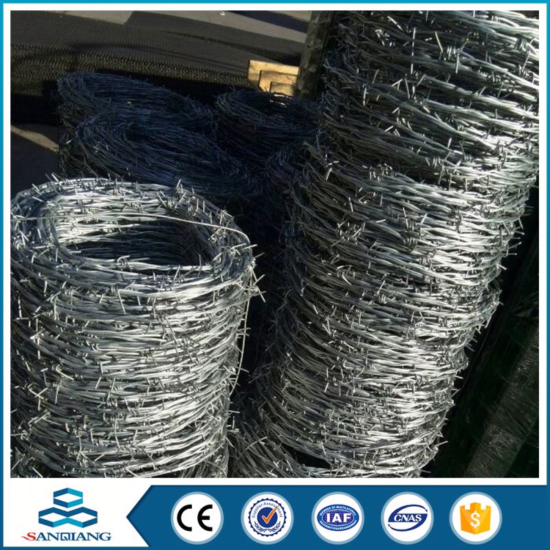 cbt65 single coil galvanized double line barbed wire concertina wire for sale
