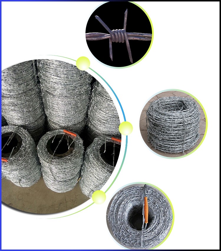 cbt65 single coil galvanized double line barbed wire concertina wire