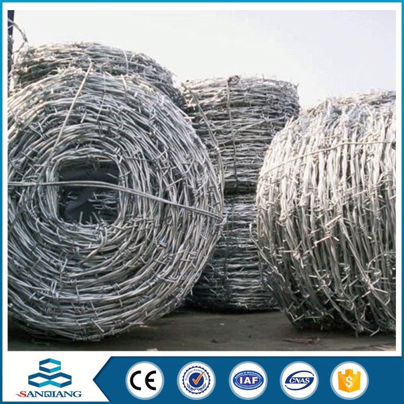 2mm double strand galvanized traditional twist barbed wire in bulk package