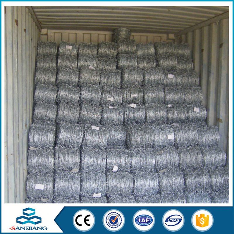 pvc coated stainless steel iron barbed wire factory wholesale