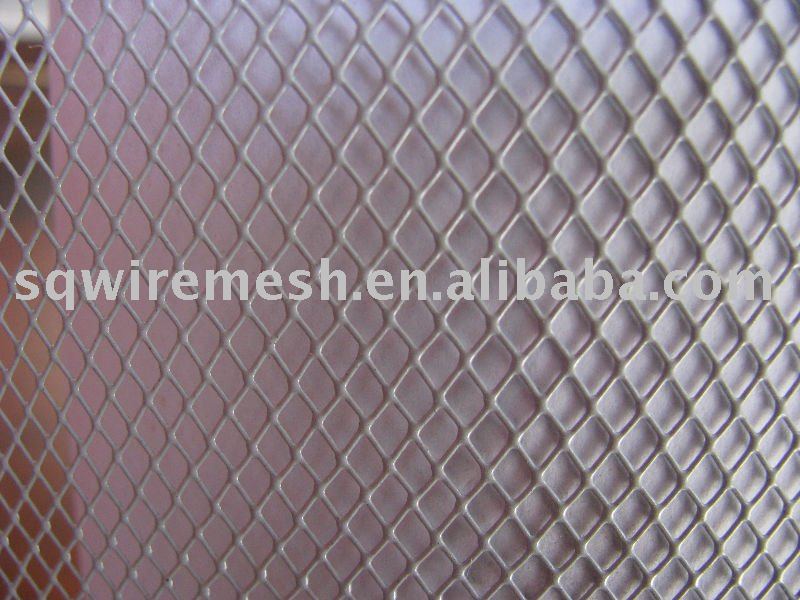 Powder coated expanded metal mesh