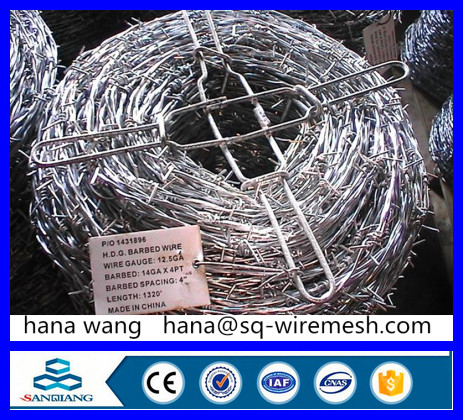 galvanized spiral barded wire