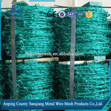 SanQiang hot salePVC Coated Barbed wire length per roll /barbed wire fence/barbed wire price alibaba express