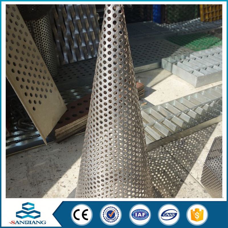 different type plastic round hole perforated metal sheet mesh used metal stairs
