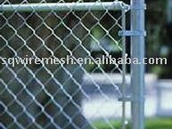 chain link woven wire fence
