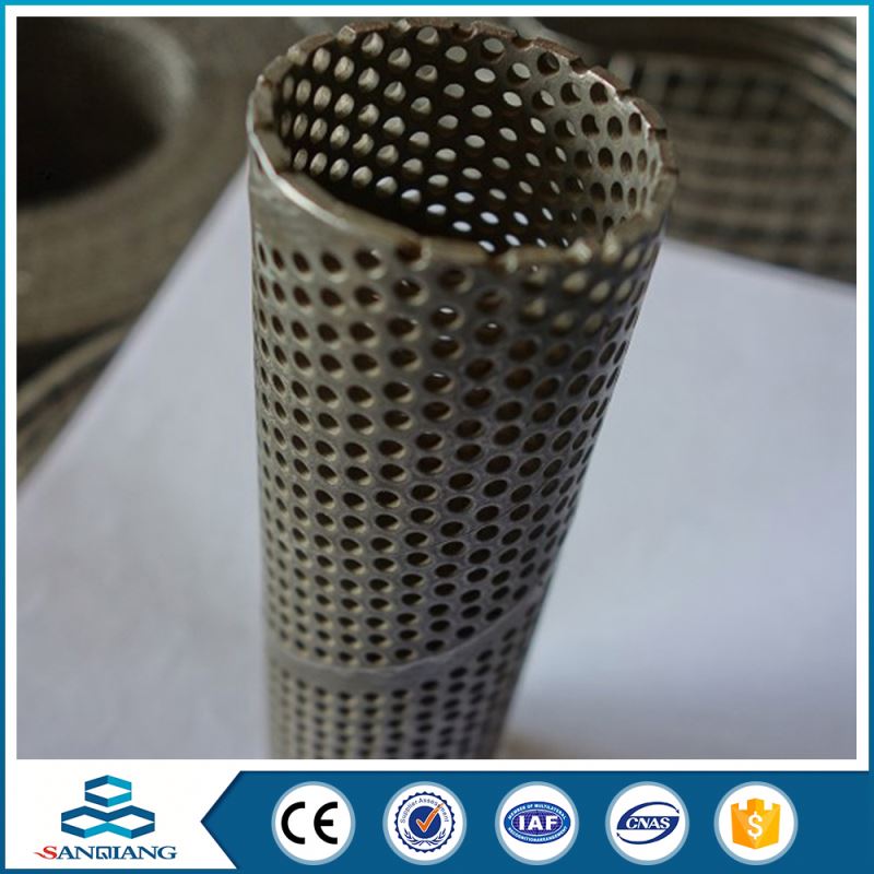 custom stainless steel stair railing perforated metal mesh shade\t
